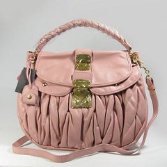 Miu Miu Lambskin Coffer Bag Light Pink