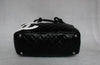 Chanel Bowling Lambskin Bag Black and White