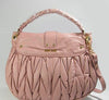 Miu Miu Lambskin Coffer Bag Light Pink